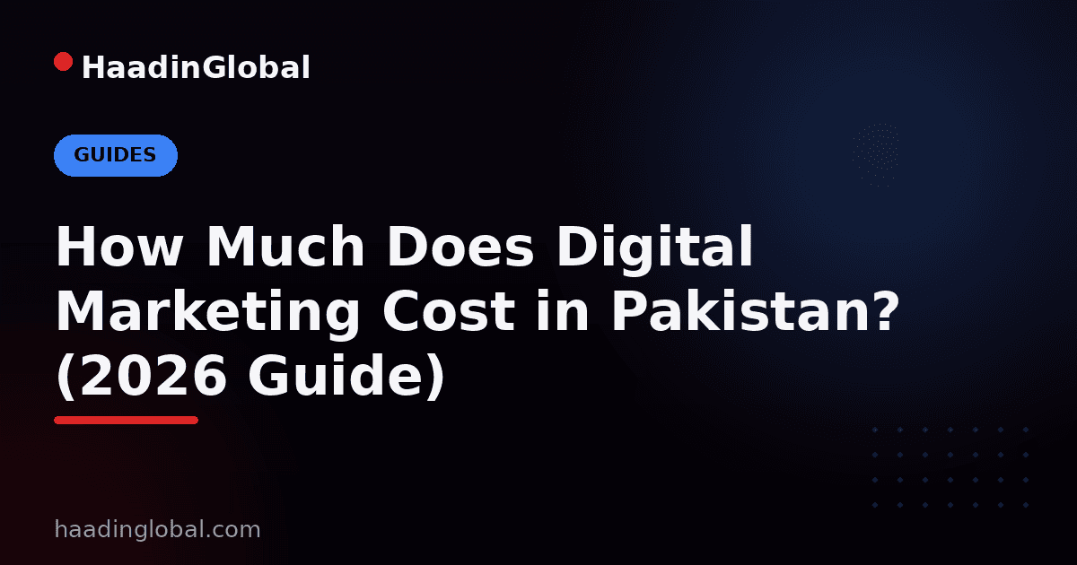 How Much Does Digital Marketing Cost in Pakistan? (2026 Guide)